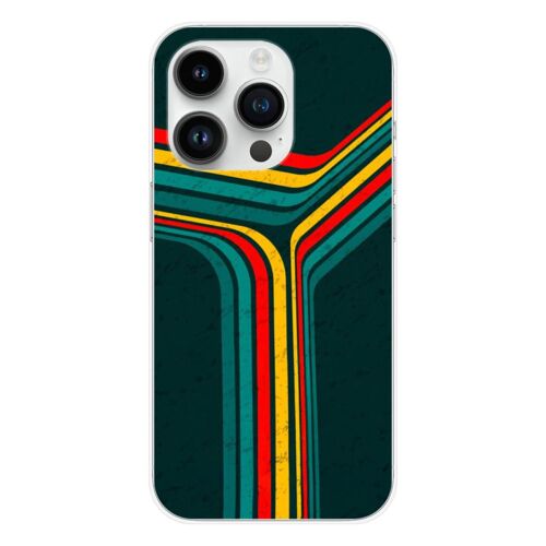 Coque En Silicone - Compatible Apple Iphone 15 Pro - Design Retro Lines