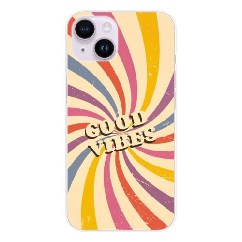 Coque En Silicone - Compatible Apple Iphone 15 - Design Good Vibes