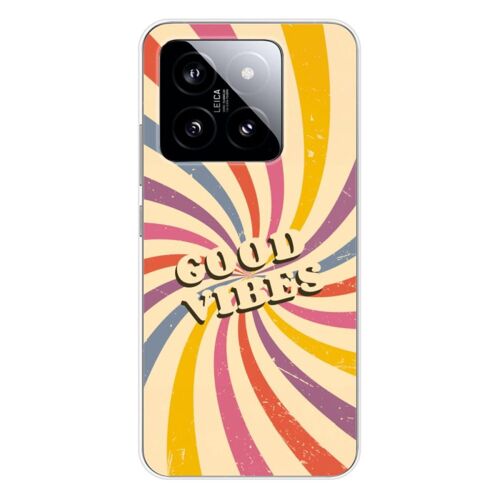 Coque En Silicone - Compatible Xiaomi 14 - Design Good Vibes