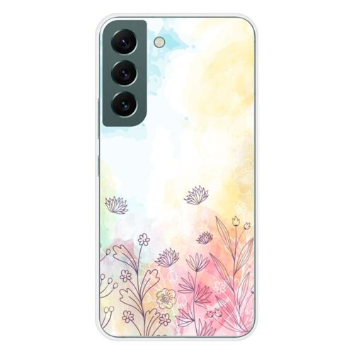 Coque En Silicone - Compatible Samsung Galaxy S22 - Design Watercolor Flowers