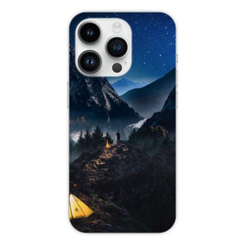 Coque En Silicone - Compatible Apple Iphone 15 Pro - Design Seul En Montagne