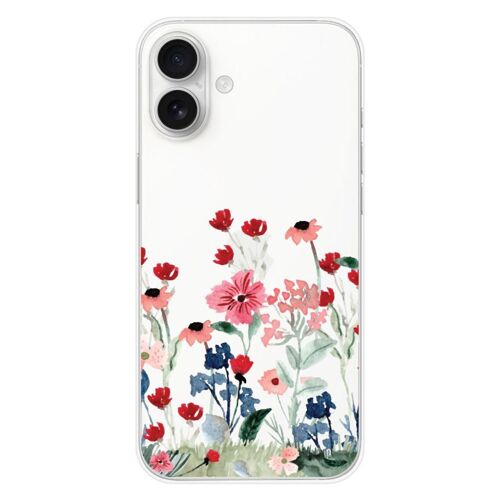 Coque En Silicone - Compatible Apple Iphone 16 Plus - Design Printemps En Fleurs