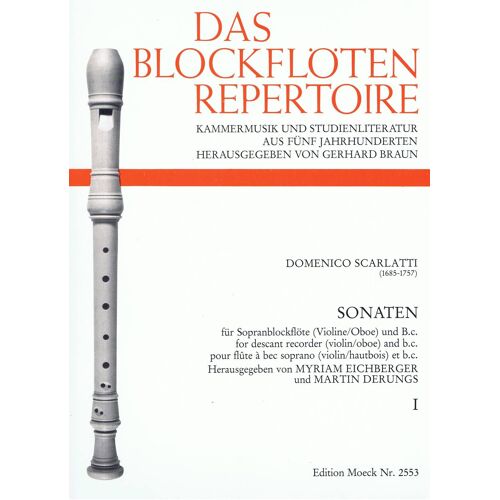 Sonaten Vol 1 (Sonate E-Moll, K 81 - Sonate G-Dur, K 91 - Minuet G-Dur, K 80) Pour Flûte À Bec Soprano (Violon Hautbois) Et Basse Continue