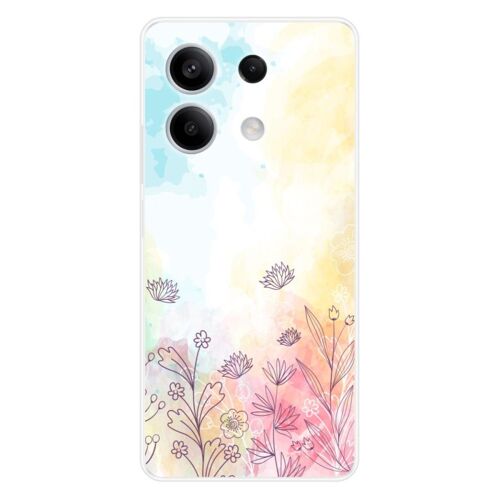 Coque En Silicone - Compatible Xiaomi Redmi Note 13 5g - Design Watercolor Flowers