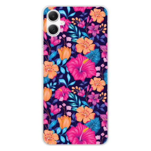 Coque En Silicone - Compatible Samsung Galaxy A05 - Design Fleurs Exotiques
