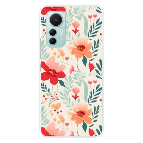 Coque En Silicone - Compatible Xiaomi Mi 12 Lite - Design Flower Wall