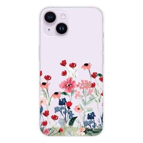 Coque En Silicone - Compatible Apple Iphone 15 - Design Printemps En Fleurs