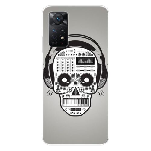 Coque En Silicone - Compatible Xiaomi Redmi Note 11 Pro Plus 5g - Design Skull Music