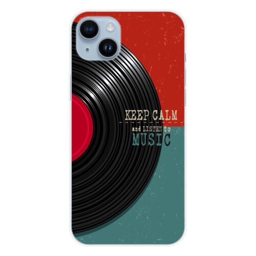 Coque En Silicone - Compatible Apple Iphone 15 Plus - Design Keep Calm