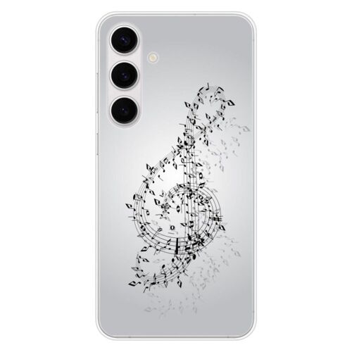Coque En Silicone - Compatible Samsung Galaxy S24 Fe - Design Valse Des Notes