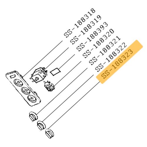 Bouton minuterie - Four, cuisinière (SS-1600005674 SEB)