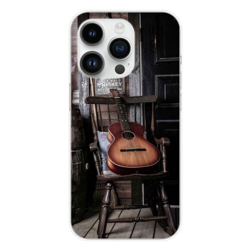 Coque En Silicone - Compatible Apple Iphone 14 Pro - Design Guitare