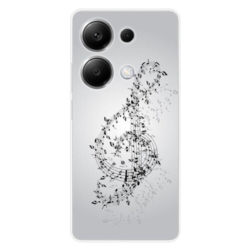 Coque En Silicone - Compatible Xiaomi Redmi Note 13 Pro 4g - Design Valse Des Notes