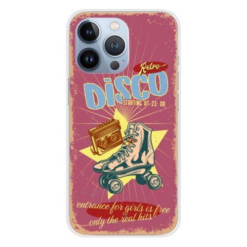 Coque En Silicone - Compatible Apple Iphone 13 Pro - Design Retro Disco