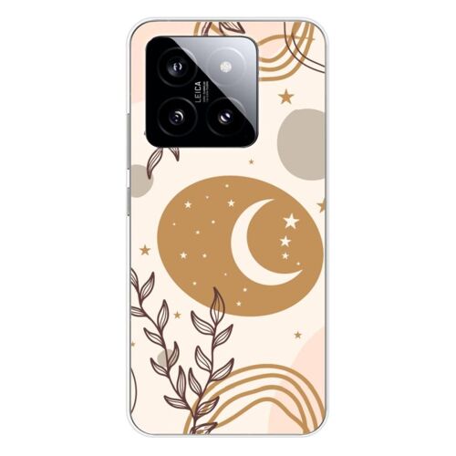 Coque En Silicone - Compatible Xiaomi 14 - Design Lunaison