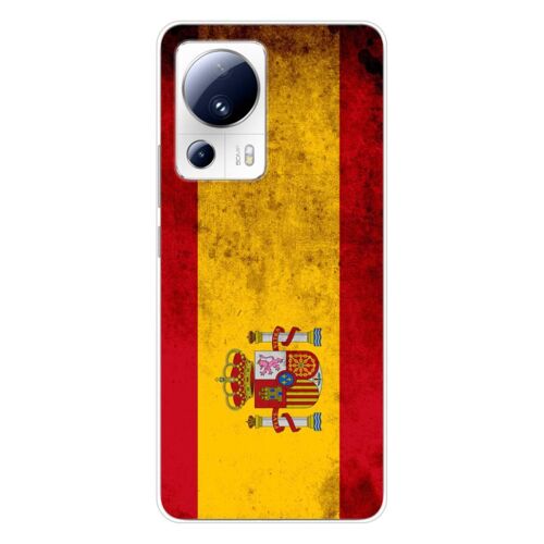Coque En Silicone - Compatible Xiaomi 13 Lite - Design Drapeau Espagne