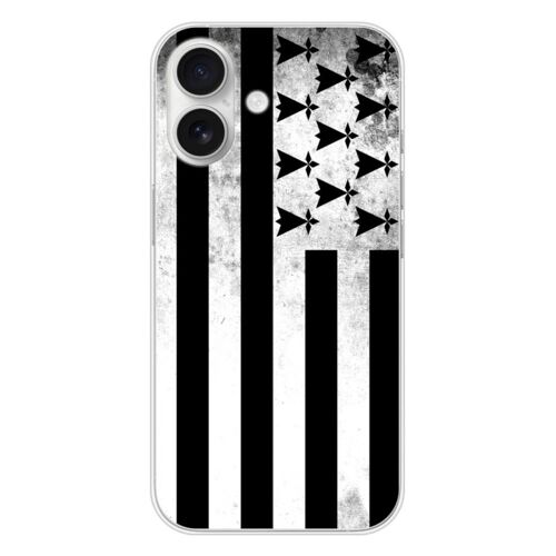 Coque En Silicone - Compatible Apple Iphone 16 - Design Drapeau Bretagne