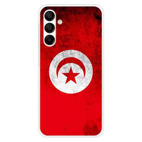 Coque En Silicone - Compatible Samsung Galaxy A15 - Design Drapeau Tunisie