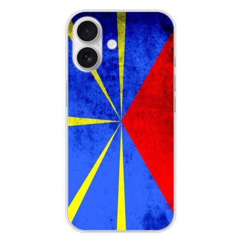 Coque En Silicone - Compatible Apple Iphone 16 - Design Drapeau La Reunion