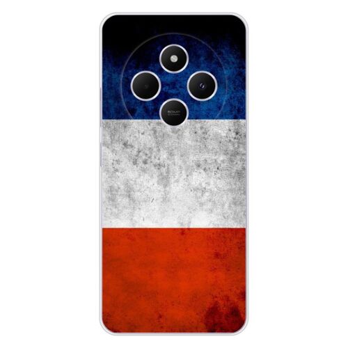Coque En Silicone - Compatible Xiaomi Redmi 14c 4g - Design Drapeau France