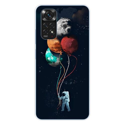 Coque En Silicone - Compatible Xiaomi Redmi Note 11 4g - Design Cosmonaute Aux Ballons