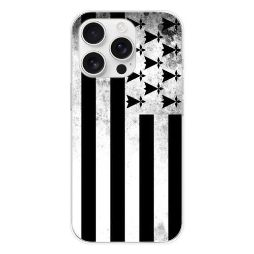 Coque En Silicone - Compatible Apple Iphone 16 Pro - Design Drapeau Bretagne