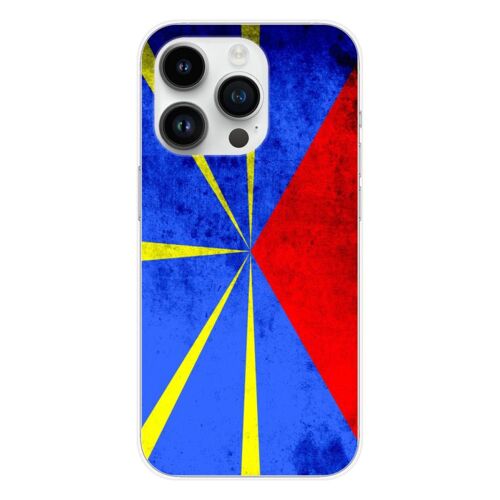 Coque En Silicone - Compatible Apple Iphone 14 Pro - Design Drapeau La Reunion