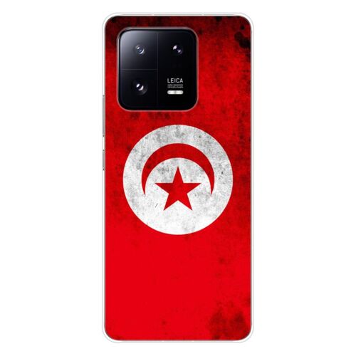Coque En Silicone - Compatible Xiaomi 13 Pro - Design Drapeau Tunisie