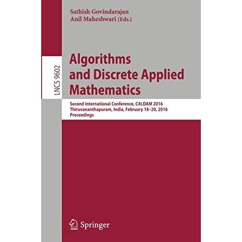 Algorithms And Discrete Applied Mathematics