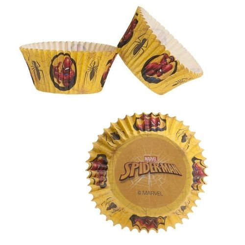 25 Caissettes À Cupcakes Spiderman