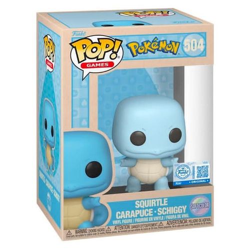 Figurine Funko Pop - Pokémon N°504 - Suirtle - Carapuce - Schiggy (Emea) - Soft Color (87875)