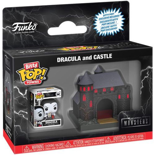Figurine Funko Pop - Universal Monsters - Dracula Et Le Château - Bitty Pop (88814)