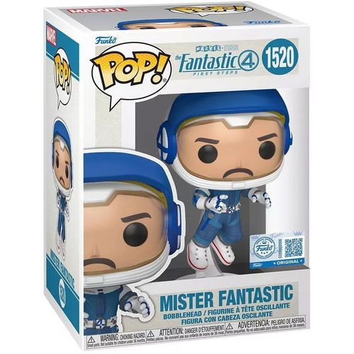 Figurine Funko Pop - Les 4 Fantastiques, Premiers Pas [Marvel] N°1520 - Mr Fantastique (Combinaison D'astronaute) (85357)