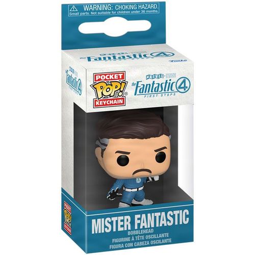 Figurine Funko Pop - Les 4 Fantastiques, Premiers Pas [Marvel] - Mister Fantastic - Porte-Clés (87217)