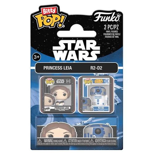 Figurine Funko Pop - Star Wars 4 : Un Nouvel Espoir - Princesse Leia & R2-D2 - Bitty Pop Pack (88914)