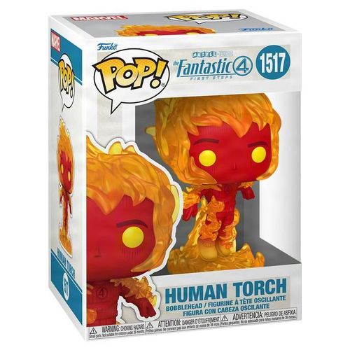 Figurine Funko Pop - Les 4 Fantastiques, Premiers Pas [Marvel] N°1517 - Torche Humaine (83586)