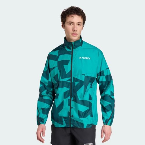 Coupe-Vent Imprimé Terrex Multi Adidas - Pure Teal / Aurora Ivy - L