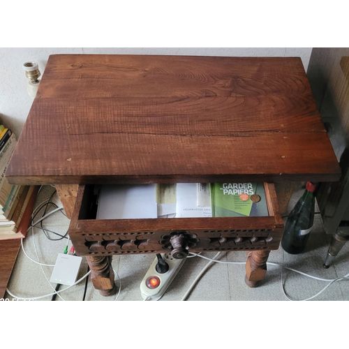 Vintage : Petite Table Basse Rustique En Bois Massif