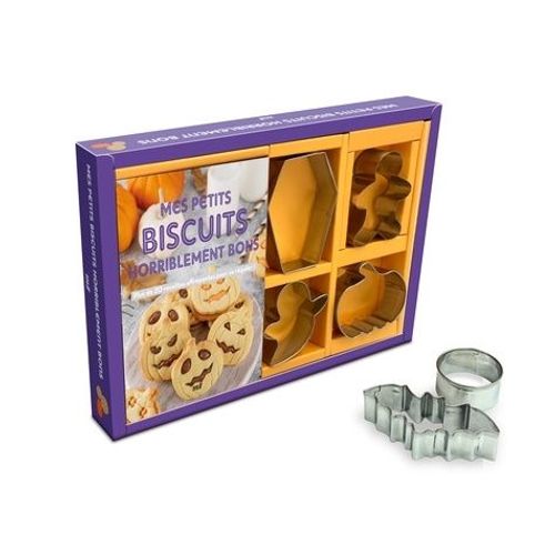 Mes Petits Biscuits Horriblement Bons - Plus De 20 Recettes Effrayantes Pour Se Régaler ! Coffret Avec 6 Emporte-Pièces Et 1 Livre De 64 Pages