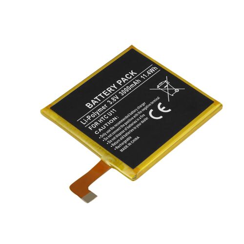 Batterie pour HTC U11 Li-Polymer 3.8V 3000mAh 11.4Wh Noir / Or