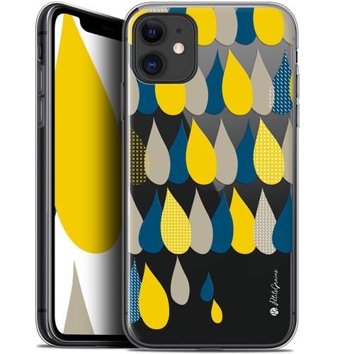 Caseink Coque Pour Apple Iphone 11 (6.1 ) [Gel Hd Imprimé En France Collection Petits Grains® Design 3 Gouttes De Pluie - Souple - Ultra Fin ]