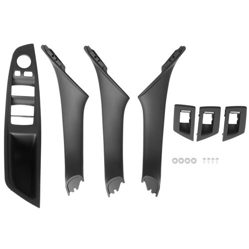 Rhd Poignée De Porte Intérieure Voiture Panneau Couvercle Garniture Traction Pour 5 Série F10 F11 520525 Noir Rhd