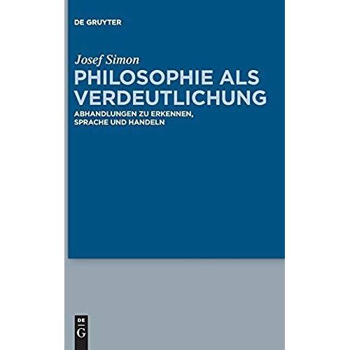 Philosophie Als Verdeutlichung