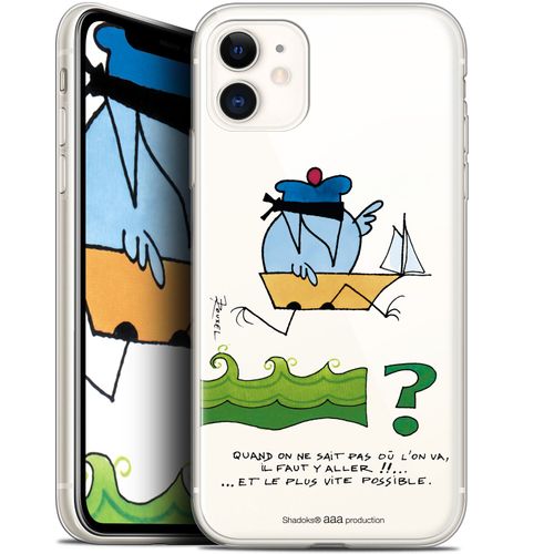 Caseink Coque Pour Apple Iphone 11 (6.1 ) [Licence Officielle Collector Les Shadoks® Design Il Faut Y Aller !! - Souple - Ultra Fin ]