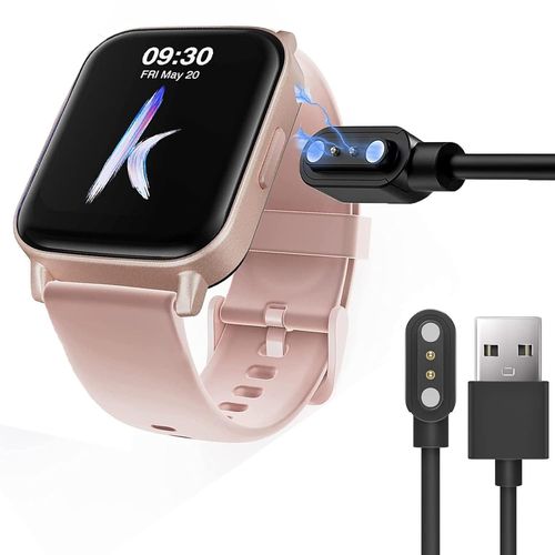 Chargeur Usb Magnétique Compatible Pour Klatre Ks1 & Montres Intelligentes Femme 1,7"" (Noir, Micro Usb, 5 V/0,9 A, Protection Contre Les Courts-Circuits)