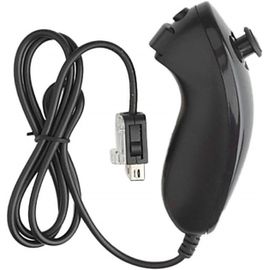 1m Nunchuck Filaire Manette Pour Nintendo Wii - Noir