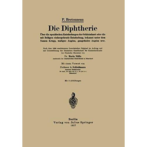 Die Diphtherie