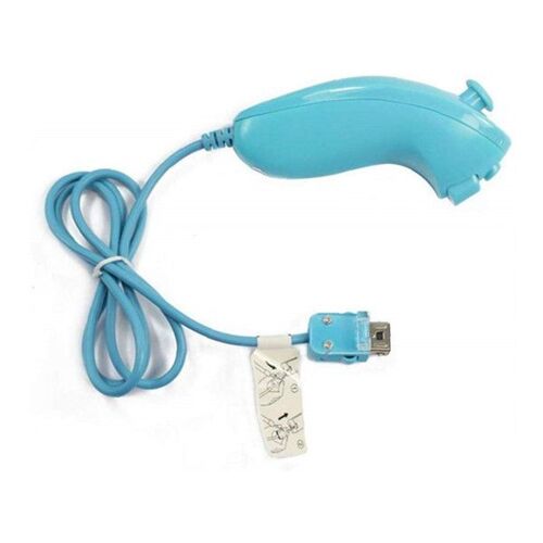 Manettes Adaptateur Contrôleur Pour Nintendo Wii Nunchuk Bleu Clair Accessoires Électroniques