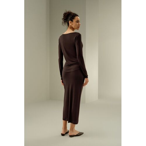 Lilysilk Caraco Soie Col Bénitier Chic Soie De Mûrier De Haute Qualité Les Essentiels De La Garde-Robe Sans Produits Chimiques Nocifs Bleu Clair 42