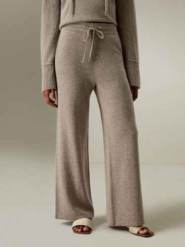Lilysilk Pantalon Large En Laine Coupe Oversize Luxueux De Cachemire Peut Être Essayé Sans Produits Chimiques Nocifs Chameau Xl